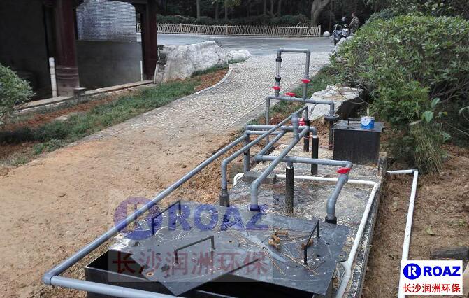 岳阳环南湖三圈生活污水设备使用现场